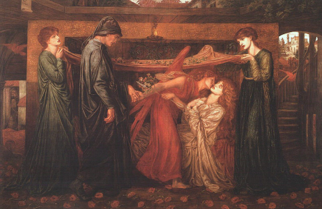Dante’s Dream at the Time of the Death of Beatrice, Dante Gabriel Rossetti, 1871